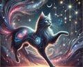 Jigsaw Puzzle Star Dancer Cat A Celestial Fantasy Puzzle, 120 252 500 Piece Puzzle
