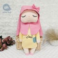 Arabic Name Personalized Hijab Doll, Unique Gift for Muslim Kids, Custom Islamic Plush Eid Ramadan Present Idea, Soft Toy Birthday Baby Girl