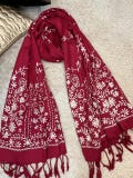 Natural Red Pashmina Scarf gift idea shawl & wrap festival scarf green scarf  hippie scarf bohemian Ladies Scarves Bridesmaids