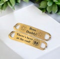Personalised Shoe Tags, Custom Shoelaces Tags,Running Shoe Tags, Customized Shoe Tag,Metal Shoe Lace Charm,Cross Country Gift,Marathon Gift
