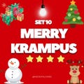 MERRY KRAMPUS monopo 4 star sticker set 10