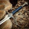 AvivForged Custom Handcrafted Viking Glamdring Sword, Masterfully Forged Medieval Blade Cosplay, Ideal for Collectors and History Enthusiast