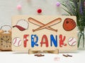 Personalized Baseball Montessori Name Puzzle,Busy Board for Toddlers,Perfect First Birthday or Baby Shower Gift for Boys and Baseball Lovers