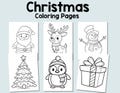 Christmas Coloring Pages For Kids Toddlers Preschoolers Toddlers Coloring Book Simple Christmas printable Homeschool Printable, Kindergarten
