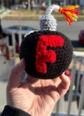 Crocheted Double F Bomb