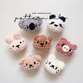 Pdf. Pattern Cute Animal Ball Keychain, Bear, Rabbit, Cat, Dog, Pig, Panda, Koala, Crochet pattern, Video tutorial DIY