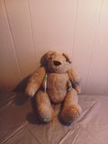 Handmade Signed 16" Jointed Plush Teddy Bear, Five Islands