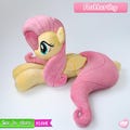 Fluttershy Pony Plush - Lifesize Plush - My Little Pony Plush - MLP Plush
