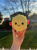 Crochet Chubby Pufferfish | Ocean Creature | Handmade Gift | Sparkly