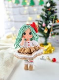 Amigurumi crochet doll,christmas doll, sweet doll,handmade doll, cookie doll