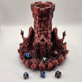 Mad Wizard Dice Tower for Tabletop Games - 3D Printed RPG Accessory - Unique D&D Gift for Gamers