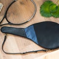 Leather tennis racket cover, Custom tennis racket cover, Leather tennis bag, Tennis racket bag, Tennis racquet cover, Tennis racket sleeve