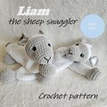 Liam, sheep snuggler - crochet pattern- amigurumi