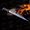 Hand Forged Viking seax knife | Custom handmade medieval knife | Viking Gift For Men | Anniversary gift | Unique Christmas gift,Holiday Gift