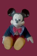 Wind Up Porcelain Mickey Mouse Musical Doll in Original Box