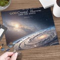 Bible Verse, Space Galaxy Puzzle, Stunning Universe Image, Astronomy Art Puzzle, Celestial Bodies Puzzle, Unique Gift for Space Lovers