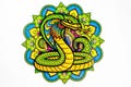 Wooden Puzzle “Snake with Mandala” – A Handmade Unique Gift for Art Lovers, Family Nights, Creative Relaxation, and Meditation