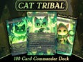 Cat Tribal MTG Proxy Commander Deck, 100 Cards + 7 Double Sided Tokens | Custom Arahbo, Roar of the World Proxies for Magic EDH