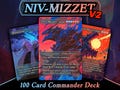 Niv-Mizzet MTG Proxy Commander Deck, 100 Cards + 6 Tokens/Bonus Cards | Custom CEDH Combo Spell slinger Proxies for Magic EDH