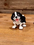 3D-Printed Black & White Puppy Figurine – Articulated Sensory Toy Collectible Décor