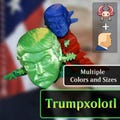 Trumpxolotl Fidget Toy | Multicolored | Mix of Donald Trump and Axolotl as a toy | President of the United States