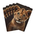Cute Lion Cub Playing Cards, Fun Poker Cards for Animal Lovers, Unique Gift Idea & Game Night Essentials