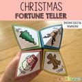 Christmas Fortune Teller (pdf digital download) / Kids Cootie Catcher Printable Template / Christmas Conversation Starters for Holiday Party