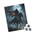 Puzzle, spooky headless horseman - Halloween, Jigsaw, Brain Teaser, Home Decor, Gift for Puzzle Lovers