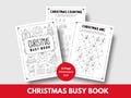Christmas Busy Book Printable, Christmas Activity Book, Toddler Learning Binder, Christmas Countdown, Christmas Kids Activities, Digital
