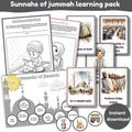 Sunnahs of jummah for kids | sunnahs of jummah | islamic learning pack for kids | muslim kids | digital printable | instant download