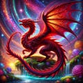 Celestial Flame: The Vibrant Dragon Puzzle Journey.Puzzle (120, 252, 500-Piece)