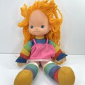 VTG Rainbow Brite 18" Doll Plush 1983 Hallmark Cards Mattel Bright & Dress 1983