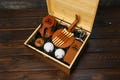 Custom golf gift sets, gifts for golfers, golf bag labels with golf tees, personalized golf gifts for men, lawn tool ball marker sets