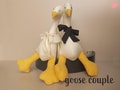 Handmade Goose Doll Couple - Goose Dolls in Wedding Dress and Groom's Suit - Stuffed Animal Dolls - Ideal Playmate for Children - Gift