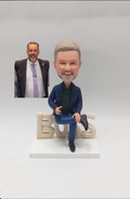Custom Boss Bobblehead - Personalized executive ideal for office gifts, Personalized Birthday Gift For Boss Male,souvenir gifts for bosses