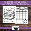 Besties Journal Bundle, Printable Journal Pages, Planner Calendar, Bullet Journal, Taylor Swift Printable, Printable Calendar, Title Page