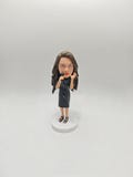 Custom Singer Bobblehead - Personalized performer action figures for music lovers, singers and special celebrations as Christmas gifts