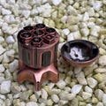 Copper Bullet Dice, Metallic Copper Dice, Revolver Copper Dice, Copper RPG Dice, Ammo Gaming Dice, Rustic Bullet Dice, Copper Core Dice,