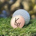 Custom Engraved Cattle Brand Ball marker - Custom Made & Personalized - Laser Engraved, 1.25" Diam, .120" Thick, Free Shipping