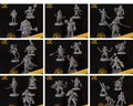 PACK 2 titans of adventure 3D sets 11 to 20: titan forge. STL figurines ready to print in 3D