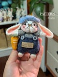 Sugar Rabbit Crochet Pattern Cute Doll Crochet Ornament Pattern