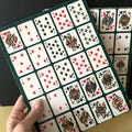 Lot of 12 Po-Ke-No Cards, Large Vintage Playing Card Boards, Art Project