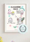 Motivational kids school Poster,Motivational Kids Art, Classroom Posters Quotes, Educational Wall Art, Playroom Wall Art Decor, Digital File
