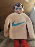 Elf on Shelf Nike Shirt Embroidered, READY TO SHIP,  Christmas Gift