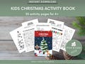 Printable Kids Christmas Activity Book Bundle | 35 Activity Pages Instant Download  | Coloring Pages | Finger Painting Mazes Connect-the-Dot