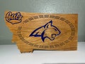 Montana Cats Cribbage Board