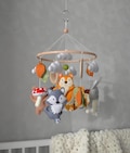Crib Mobile/Forest Animals/New Mom Gift IdeaBaby MobileFelt Toys Baby MobileFoxWolfHareSquirrelBear