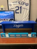 Dodgers logo bobblehead dugout