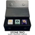 Gemstone d6s | Mathematically Balanced | Display Case | TTRPG Gift | Amethyst | Amazonite | Quartz | Unique Dice | New Dice | Stone d6 Set
