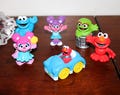 Sesame Street Vintage Plastic Figures Henson Lot of 6 PVC Toys JHP CTW 80s 90s Cake Toppers Sesame Street Birthday - Will Combine Shipping
